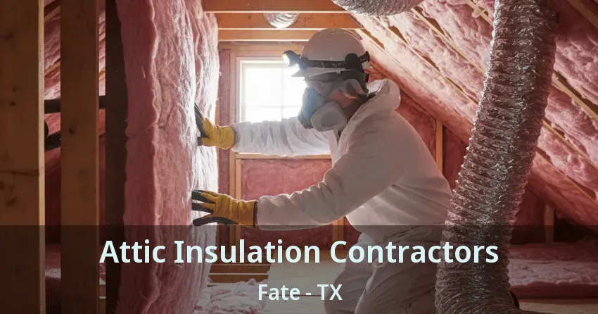 Attic Insulation Contractors Fate - TX Attic Insulation Contractors Fate - TX