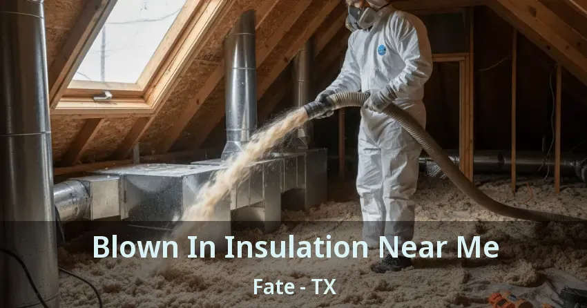 Blown In Insulation Near Me Fate - TX