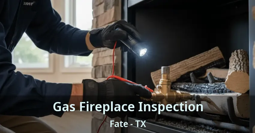 Gas Fireplace Inspection Fate - TX