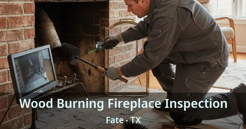 Wood Burning Fireplace Inspection Fate - TX